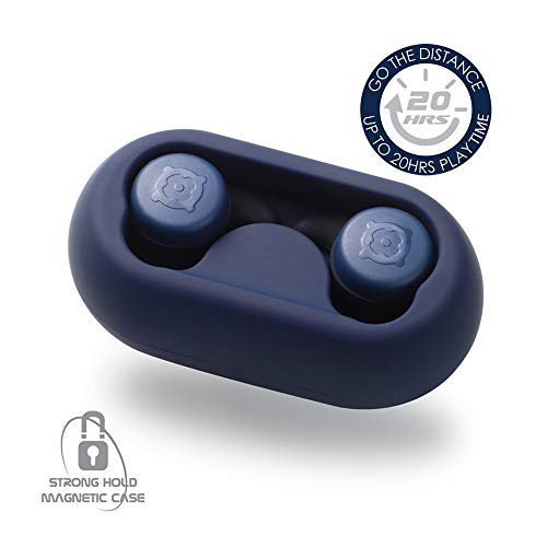 Boompods BOOMBUDS X True Wireless – Bluetooth-Ohrhörer, IPX 6, wasserdicht/schweißfest, Ergofit, tragbare, magnetische Ladehülle, Beste Sport-Kopfhörer, blau, Einheitsgröße Bild 4