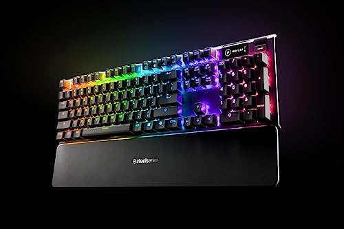 SteelSeries Apex 5 - Hybrid-Mechanische Gaming Tastatur - Tastenweise RGB-Beleuchtung - Oled Smart-Display - Amerikanisch (QWERTY) Layout, Schwarz Bild 3