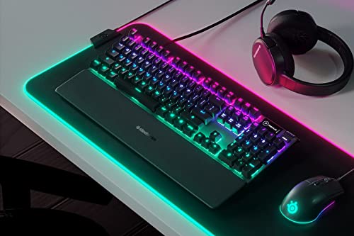 SteelSeries Apex 5 - Hybrid-Mechanische Gaming Tastatur - Tastenweise RGB-Beleuchtung - Oled Smart-Display - Amerikanisch (QWERTY) Layout, Schwarz Bild 4