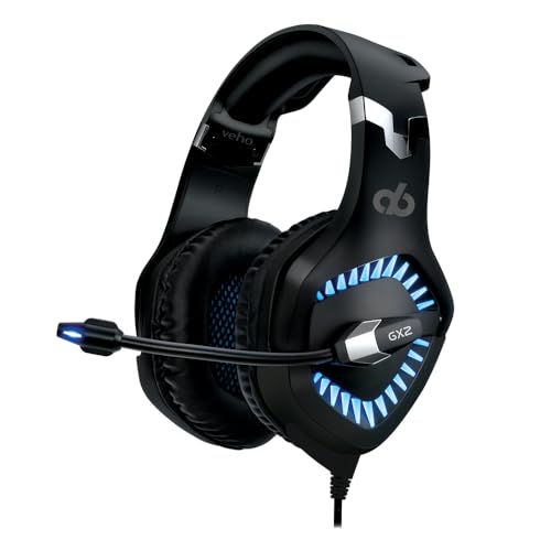Veho Alpha Bravo by GX-2 Gaming-Headset für PC/Mac/Notebooks, kabelgebunden, kompatibel mit PlayStation PS4, professionelles Mikrofon mit Geräuschunterdrückung, VAB-002-GX-2 Bild 1