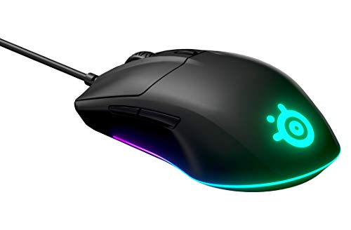 SteelSeries Rival 3 Gaming-Maus - optischer TrueMove Core-Sensor mit 8500 CPI - 6 programmierbare Tasten - USB - geteilte Triggertasten - Schwarz Bild 4
