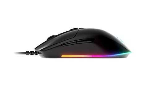 SteelSeries Rival 3 Gaming-Maus - optischer TrueMove Core-Sensor mit 8500 CPI - 6 programmierbare Tasten - USB - geteilte Triggertasten - Schwarz Bild 5