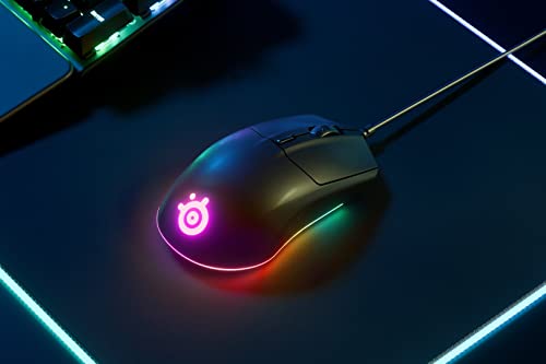 SteelSeries Rival 3 Gaming-Maus - optischer TrueMove Core-Sensor mit 8500 CPI - 6 programmierbare Tasten - USB - geteilte Triggertasten - Schwarz Bild 6