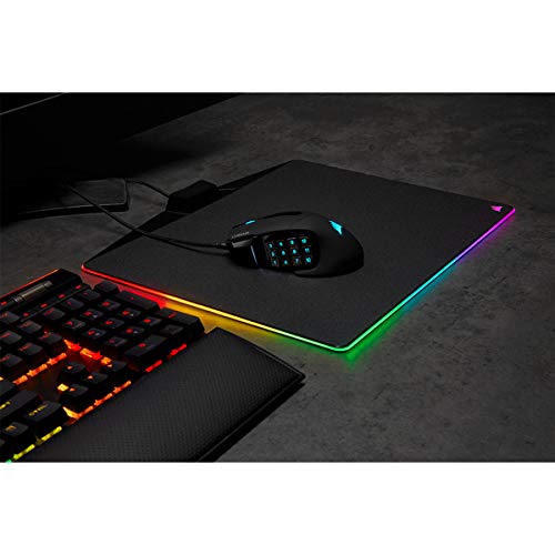 CORSAIR SCIMITAR RGB ELITE Kabelgebundene MOBA/MMO Gaming-Maus - 18.000 DPI - 17 programmierbare Tasten - iCUE-Kompatibel - PC, Mac, PS5, PS4, Xbox - Schwarz Bild 2