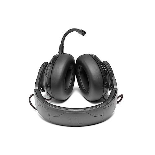 JBL Quantum ONE Over-Ear professional Gaming Kopfhörer – Wired 3,5 mm Klinke und USB – Mit QuantumSphere 360-Technologie – Kompatibel mit PC, Playstation und Xbox – Schwarz Bild 2