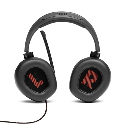 JBL Quantum 200 Over-Ear Gaming Headset – Wired 3,5 mm Klinke und PC-Splitter – Mit hochklappbarem Boom-Mikrofon – Kompatibel mit vielen Plattformen – Schwarz Bild 4