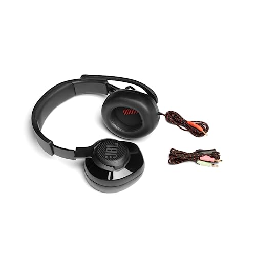 JBL Quantum 200 Over-Ear Gaming Headset – Wired 3,5 mm Klinke und PC-Splitter – Mit hochklappbarem Boom-Mikrofon – Kompatibel mit vielen Plattformen – Schwarz Bild 5
