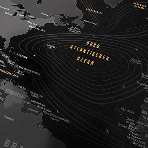 Titanwolf - Übergröße DEUTSCHES Layout Mauspad 1200x600mm Weltkarte - XXXL Mousepad groß mit Motiv - Tischunterlage Large Size - XXL Gaming z.B. für Logitech Maus und Tastatur Bild 4