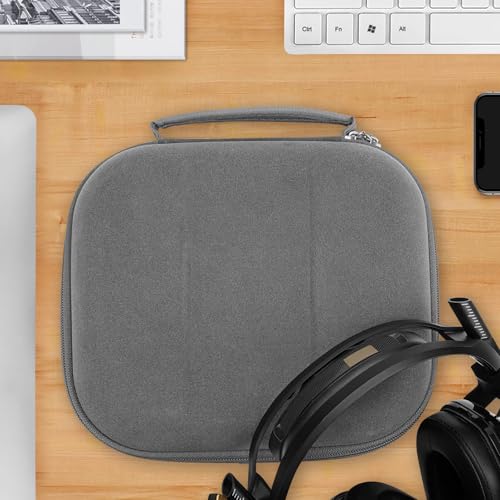 Geekria Shield Case für große Over-Ear-Kopfhörer, Ersatz-Schutzhülle aus Hartschale für Reisen mit Kabelaufbewahrung, kompatibel mit Astro Gaming A50Gen4 (Mikrofaser, Grau) Bild 6