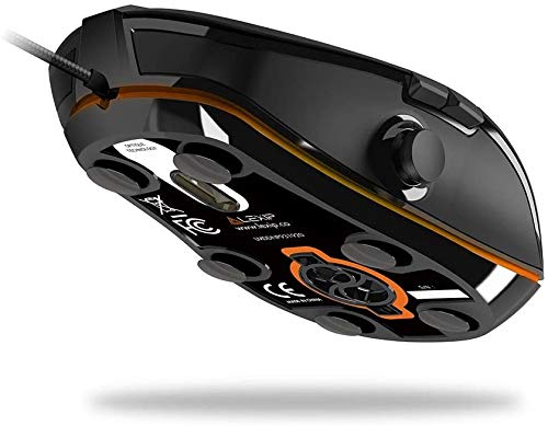 Lexip - Gaming Maus - Np93 Neptunium Alpha - Französische Innovation - 12 Programmierbare Tasten - USB Maus mit integriertem 2-Achsen Joystick - Ultimative Beweglichkeit + Gewichtstuning, schwarz Bild 3