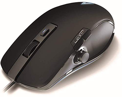 Lexip - Gaming Maus - Np93 Neptunium Alpha - Französische Innovation - 12 Programmierbare Tasten - USB Maus mit integriertem 2-Achsen Joystick - Ultimative Beweglichkeit + Gewichtstuning, schwarz Bild 5