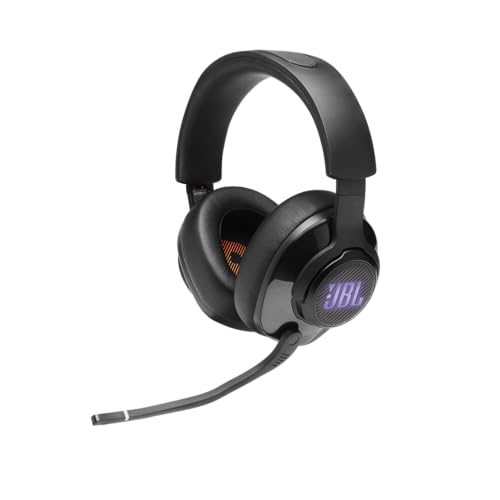 JBL Quantum 400 Over-Ear-Gaming-Kopfhörer mit USB- und Game-Chat-Balance-Zifferblatt – Schwarz Bild 6