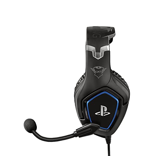 Trust Gaming GXT 488 Forze Gaming-Headset PS4 und PS5, offizielle Lizenz für PlayStation, Klappmikrofon, 50 mm aktive Lautsprecher, geflochtenes Nylonkabel, 1,2 m, Schwarz Bild 5