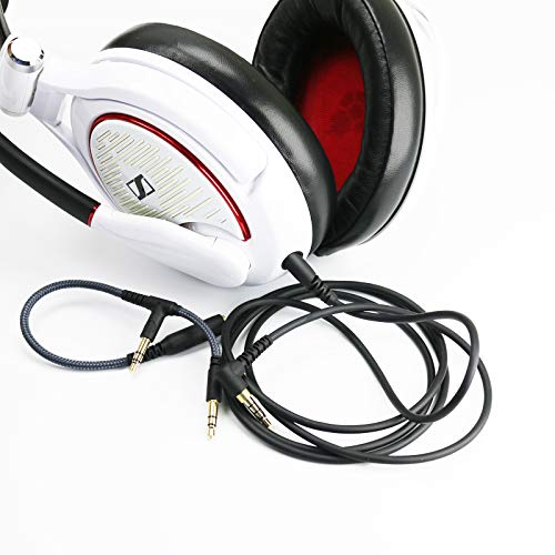 Ersatz-Audiokabel, kompatibel mit Sennheiser Game ONE, Game Zero, PC 373D, PC 37X, GSP 350, GSP 500, GSP 600 Gaming-Headsets, 1,2 m Bild 5