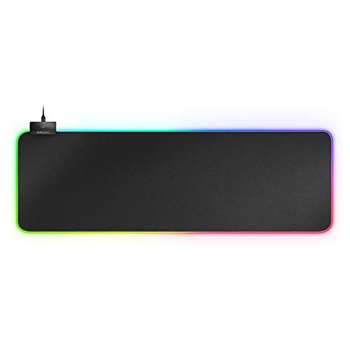 Mars Gaming MMPRGB2 XXL, Mauspad RGB 12 Modi, 2 USB 2.0, Schwarz Bild 1