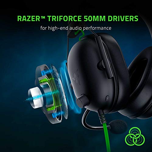 Razer BlackShark V2 X Gaming-Headset: 7.1 Surround Sound – 50 mm Treiber – Memory-Schaumstoff-Kissen – für PC, PS4, PS5, Switch, Xbox One, Xbox Series X|S, Mobile – 3,5 mm Klinkenstecker – Schwarz Bild 3