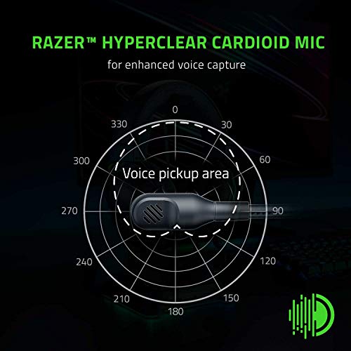 Razer BlackShark V2 X Gaming-Headset: 7.1 Surround Sound – 50 mm Treiber – Memory-Schaumstoff-Kissen – für PC, PS4, PS5, Switch, Xbox One, Xbox Series X|S, Mobile – 3,5 mm Klinkenstecker – Schwarz Bild 4
