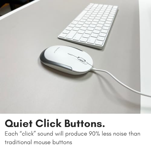 Macally USB-C Maus für Mac & Windows, 3 Tasten und Scrollrad, USB-Typ-C, beidhändiges Design, kompakte kabelgebundene Maus mit optischem Sensor und DPI-Schalter Bild 5