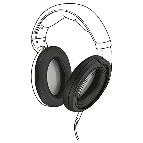 Dekoni Audio Midnight Earpadz für Sennheiser HD598, PC37x Gaming-Headset, Kunstleder, Schwarz, 2 Paar Bild 1