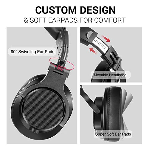 Computer-Headset mit Boom-Mikrofon – kabelgebundener Gaming-Kopfhörer, am Kabel integriertem Lautstärkeregler und Share-Port, für Büro, PC, Laptop, Telefonieren, PS4, Xbox One, DJ (Y71-M) Bild 7