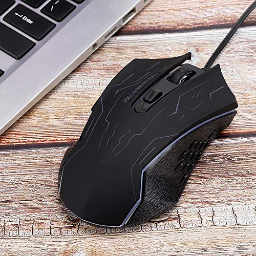 Gaming Mouse Kabelgebundene, stille Spielemaus USB Kabelgebundene Desktop-Laptop-Maus G6 1,5 m 6-Gang-verstellbare, einstellbare,komfortable Griff Ergonomische optische Bild 6
