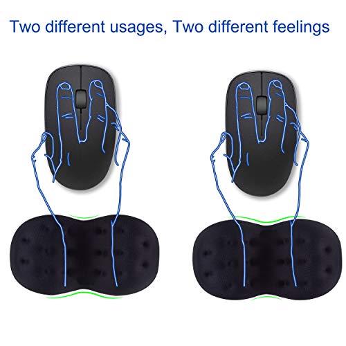 BRILA Deluxe Handgelenkauflage für Maus - groß Ergonomisch Memory-Schaum Handgelenkstütze Pad für laptop computer Arbeit und PC gaming Bild 4