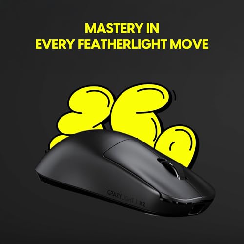 Pulsar Gaming Gears X2 CrazyLight Mini-Gaming-Maus, kabellos, ultraleicht, 35 g, 1 ms, 32000 dpi, optischer Swhich XS-1 Flaggschiff-Sensor Bild 3