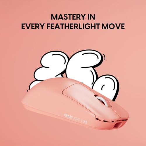 Pulsar Gaming Gears X2 Crazylight Größe Mini drahtlose Gaming-Maus – ultraleichte 35 g, symmetrische Form, 32K DPI, optischer Schalter, 8K Dongle enthalten, Sonnenuntergang Dunst Bild 3