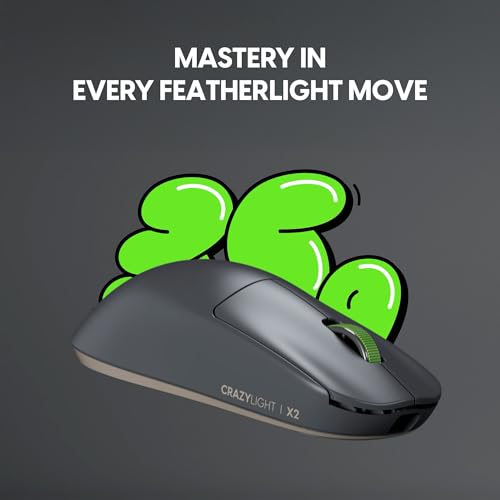 X2 CrazyLight 8K Hz XS-1 Sensor Volt Shadow Wireless Size 1 Mini Symmetrische Maus (PX2CL104) Bild 3