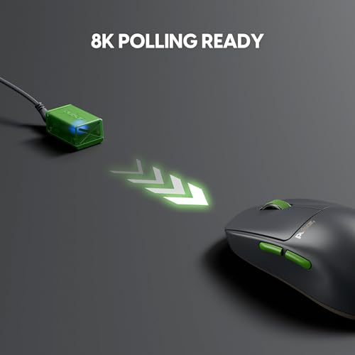 X2 CrazyLight 8K Hz XS-1 Sensor Volt Shadow Wireless Size 1 Mini Symmetrische Maus (PX2CL104) Bild 7