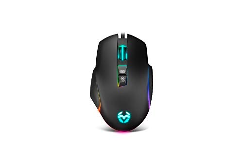 KROM KEOS - Gaming-Maus mit hochpräzisem optischen Sensor, 6400 dpi, RGB-Regenbogen, 7 programmierbare Tasten, schwarz Bild 2