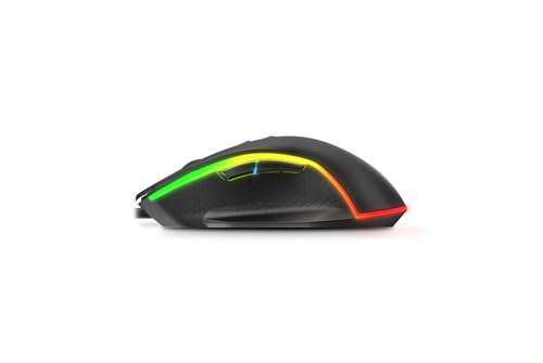 KROM KEOS - Gaming-Maus mit hochpräzisem optischen Sensor, 6400 dpi, RGB-Regenbogen, 7 programmierbare Tasten, schwarz Bild 3
