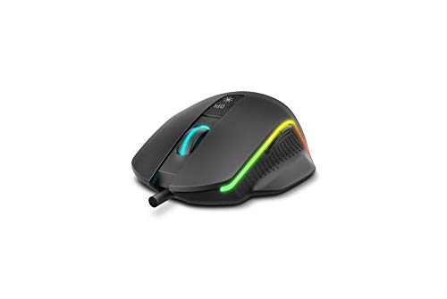 KROM KEOS - Gaming-Maus mit hochpräzisem optischen Sensor, 6400 dpi, RGB-Regenbogen, 7 programmierbare Tasten, schwarz Bild 7