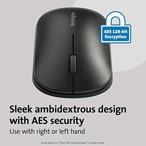 Kensington SureTrack Kabellose Maus mit Bluetooth und Nano-USB-Empfänger, Ideal für Laptops und Desktop-Computer, Kompatibel mit Chrome, Mac, Windows und Android, Schwarz, K75298WW Bild 5