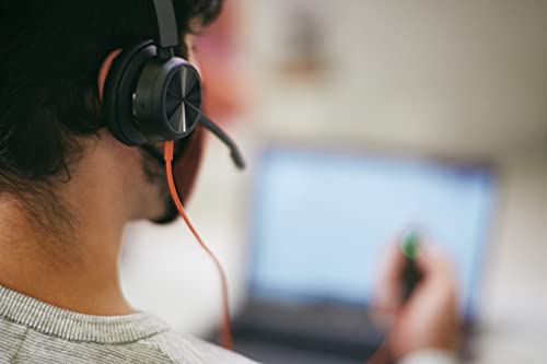 Poly Stereo-Headset 'Blackwire 8225' mit USB-A Anschluss, Active Noise Cancelling und flexiblem Mikrofonarm, Schwarz Bild 2
