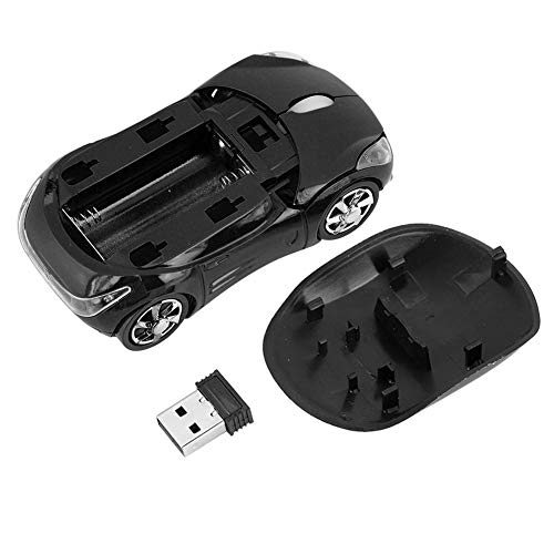 Kabellose Maus mit USB Empfänger, 2.4G Optische Gaming Maus, 3 Tasten, 1600 DPI, für Kinder, Laptop, PC (Schwarz) Bild 7