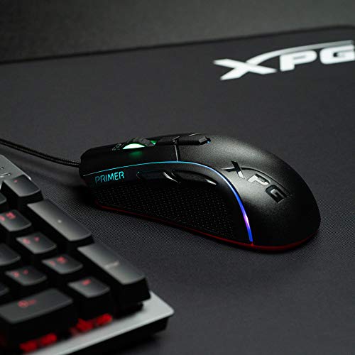 XPG Primer Gaming-Maus - Komfortable Gaming-Maus mit 12.000 DPI Optik-Sensor, Schwarz, Primer-BKCWW Bild 6