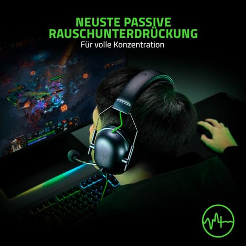 Razer BlackShark V2 X - Premium Esports Gaming Headset (Kabelgebundene Kopfhörer mit 50mm-Treiber, Rauschunterdrückung für PC, Mac, PS4, Xbox One & Switch) Schwarz Bild 5