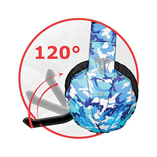 TECHMADE Gaming-Handschuhe, multifunktional, Camouflage, Blau Bild 4