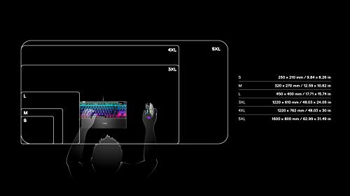 SteelSeries QcK Gaming Surface – 3XL Cloth Mauspad aller Zeiten – optimiert für Gaming-Sensoren – maximale Kontrolle Bild 4
