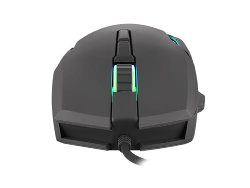 Genesis Xenon 220 G2 Gaming Maus kabelgebunden, leise Klicks, optischer Sensor bis 12800 DPI, RGB-Beleuchtung, 7 programmierbare Tasten, 1000 Hz, Makro-Funktion, Onboard-Speicher, PTFE-Gleiter, USB Bild 6
