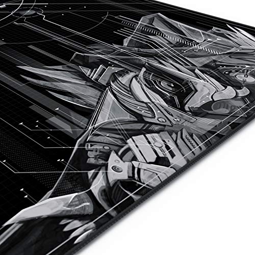 CSL - Übergröße Mauspad Gaming Titanwolf 1200x600mm - XXXL Mousepad groß mit Motiv - Tischunterlage Large Size - verbessert Präzision und Geschwindigkeit - XXL - für Logitech Maus und Tastatur Bild 3