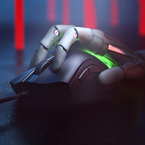 Razer DeathAdder V2 Mini - Kabelgebundene Gaming Maus mit rutschfestem Grip-Tape für PC / Mac (Ultraleicht, Speedflex-Kabel, Sensor mit 8500 DPI, Chroma RGB Beleuchtung) Schwarz Bild 2