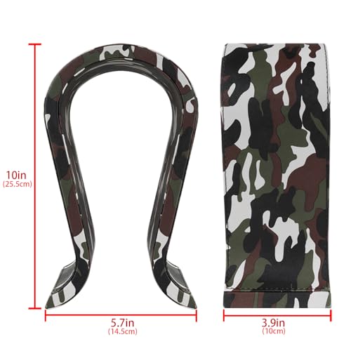 GEEKRIA Camo Gaming-Headset-Ständer, Veganer Ledersockel aus Holz, Omega-Kopfhörerhalter für den Schreibtisch, Display-Rack für Over-Ear, kompatibel mit JBL, HyperX, Razer, Turtle Beach, Sony PS5 Bild 4