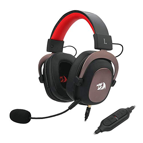 Redragon H510 Zeus 2 Headset für Gaming, High-Definition-Audio + leistungsstarke Bass-Kopfhörer mit Mikrofon für PC, Handy, PS4 - 7.1 Sound + herunterladbare Software Bild 1