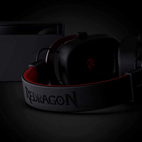 Redragon H510 Zeus 2 Headset für Gaming, High-Definition-Audio + leistungsstarke Bass-Kopfhörer mit Mikrofon für PC, Handy, PS4 - 7.1 Sound + herunterladbare Software Bild 2