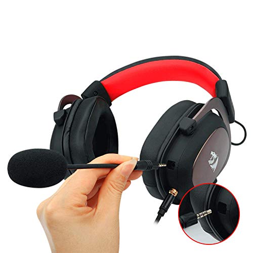 Redragon H510 Zeus 2 Headset für Gaming, High-Definition-Audio + leistungsstarke Bass-Kopfhörer mit Mikrofon für PC, Handy, PS4 - 7.1 Sound + herunterladbare Software Bild 6