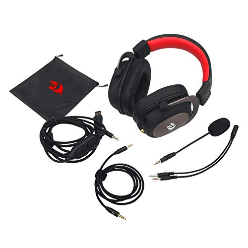 Redragon H510 Zeus 2 Headset für Gaming, High-Definition-Audio + leistungsstarke Bass-Kopfhörer mit Mikrofon für PC, Handy, PS4 - 7.1 Sound + herunterladbare Software Bild 7