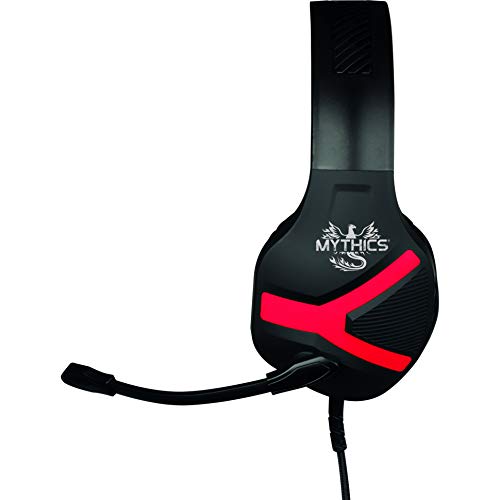 Konix Mythics Nemesis Kabelgebundenes Gaming Headset für Nintendo Switch - 45° Mikrofon - 1,5 m Kabel - 3,5 mm Klinkenstecker - Schwarz und Rot Bild 2