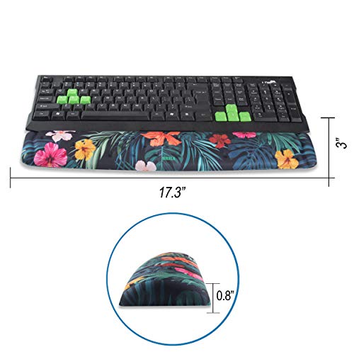 BRILA Handgelenkauflage aus Memory-Schaum für Maus und Tastatur, Kissen-Set für Computer, Laptop, Büroarbeit, PC-Gaming – Massagelöcher-Design – einfaches Tippen Handgelenkschmerzlinderung Bild 2